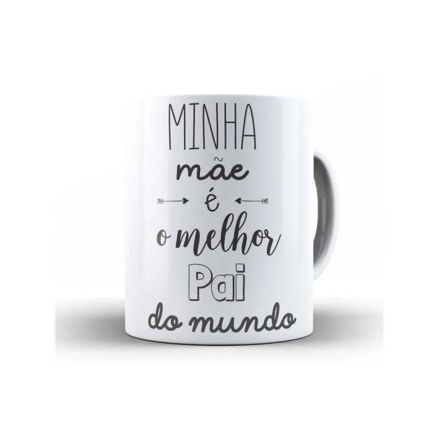 Caneca Minha mãe é o melhor pai do mundo