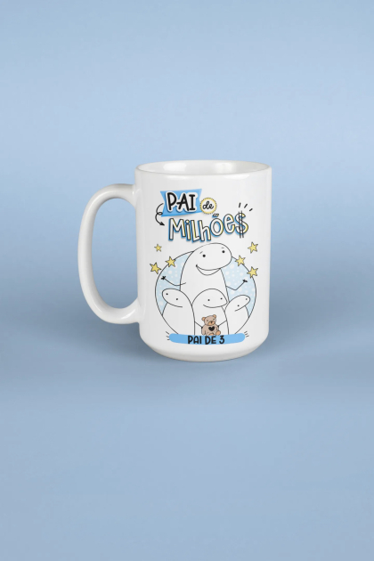 Caneca  Pai De Milhões - Pai de 3