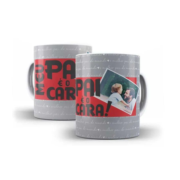 Caneca Papai é o Cara com Foto