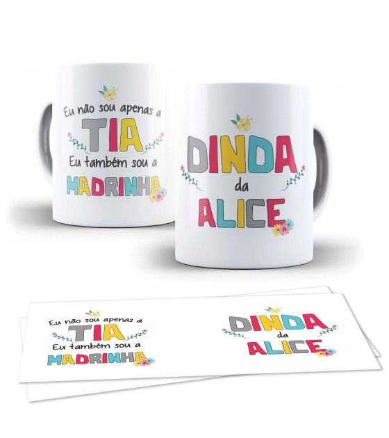 Caneca Tia e Madrinha