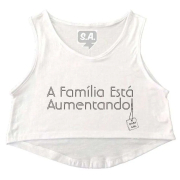 Cropped Gestante A Família Está Aumentando Baby Girl