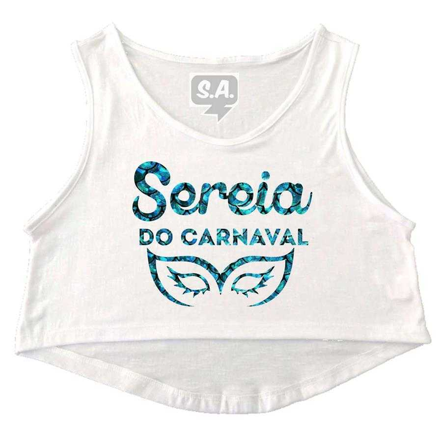 Fantasia Carnaval Sereia Infantil Cropped Top