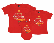 Kit 3 peças - Natal Em Família Unidos Como As Luzes 