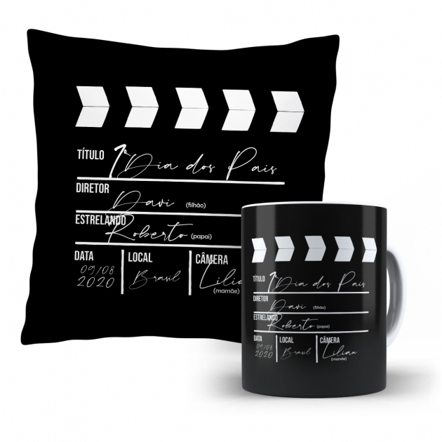 Kit Almofada e Caneca - Cinema