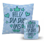 Kit Almofada E Caneca Feliz dia dos Pais