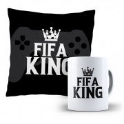 Kit Almofada e Caneca - Fifa King
