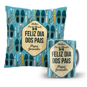 Kit Almofada E Caneca Melhor Pai do Mundo Com Nome