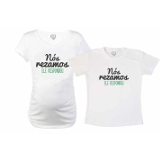 Kit Baby long E Camiseta Nós Rezamos Ele Respondeu