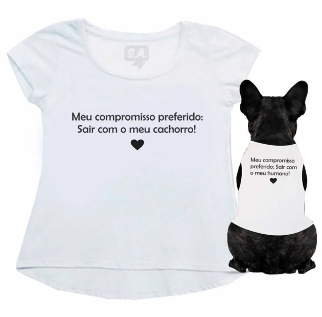 Kit Bata + Body Pet Tudo O Que Eu Preciso Na Vida 