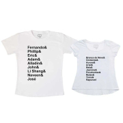 Kit Bata E Camiseta - Nomes Príncipes E Princesas