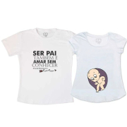 Kit Bata Gestante E Camiseta - Ser Pai É Amar Sem Conhecer, Pai De Menino