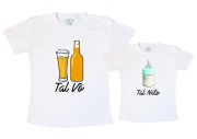 Kit Camiseta + Body Cerveja & Mamadeira 