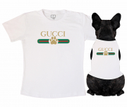 Kit Camiseta Dono + Body Pet Gucci 