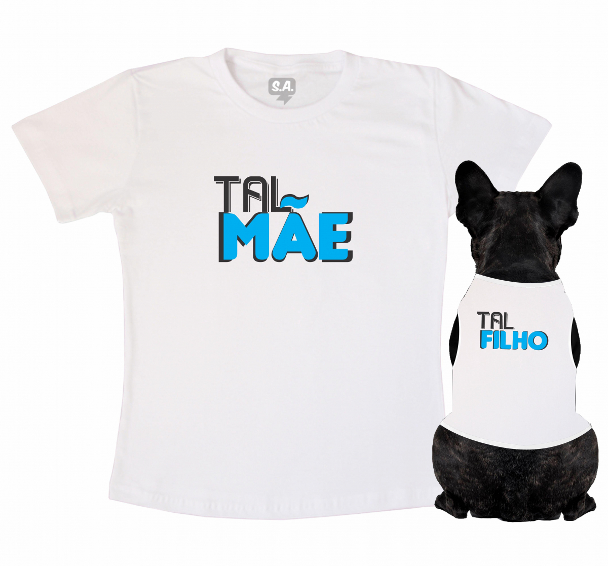 Kit 2 Camisetas Adulto e Juvenil Tal Mãe Tal Filha Babylook Brasil