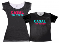 Kit Camiseta + Vestido Casal Tik Toker