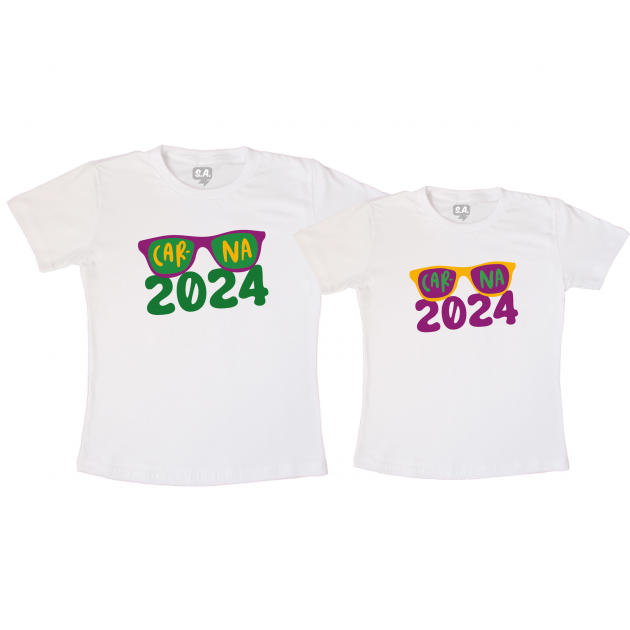 Kit Camisetas Brancas Estampadas Carna 2024