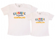 Kit Camisetas Carnaval Em Família Com Nome 