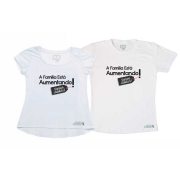 Kit Camisetas Casal Família Aumentando