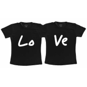 Kit Camisetas Casal Namorados LoVe
