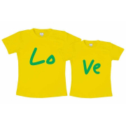 Kit Camisetas Casal Namorados LoVe Brasil