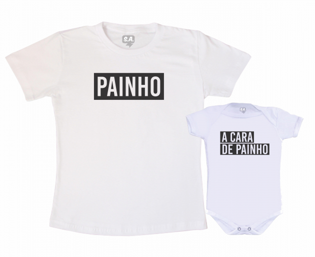 Kit Camisetas E body Painho E A Cara De Painho