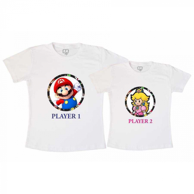 Kit Camisetas - Player 1 Player 2
