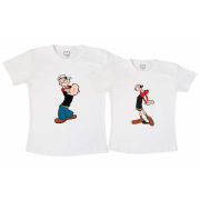 Kit Camisetas - Popeye e Olívia
