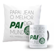 Kit Caneca e Almofada O Melhor Pai do Mundo