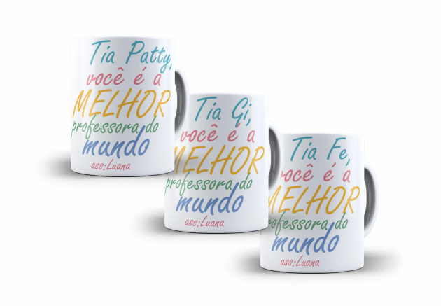 Kit Caneca - Você é a Melhor Professora do Mundo