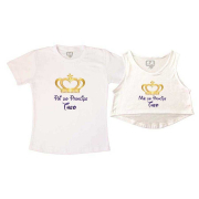 Kit Cropped e Camiseta Pai do Príncipe