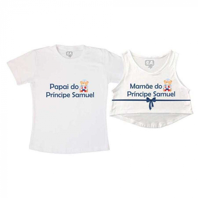 Kit Cropped e Camiseta Principe