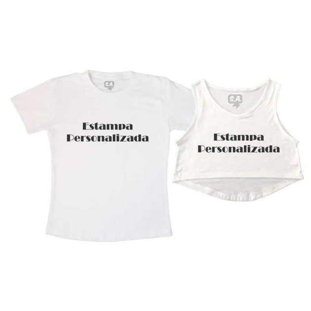 Kit Cropped e Camiseta