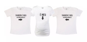 Kit Duas Camisetas E Baby Long Meu Bebê E Meu Primeiro Neto 