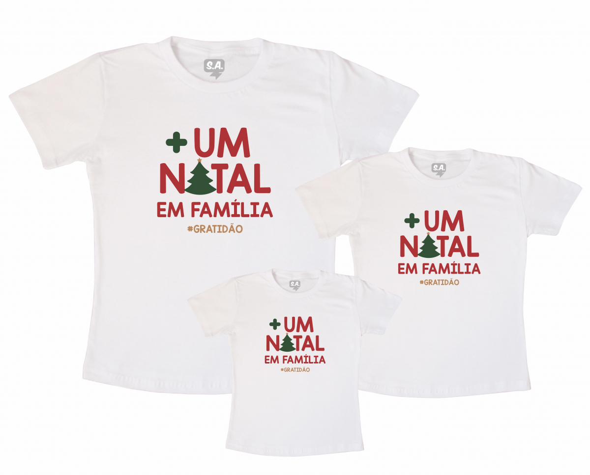 Kit Família Natal é Família na Camiseteria S.A.