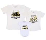 Kit Família 3 Peças Primeiro Ano Novo 2026 