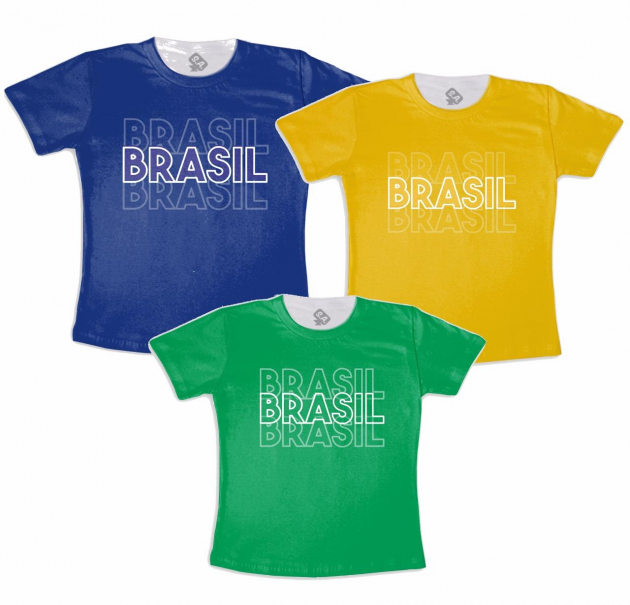 Kit Família Camisetas  Para A Copa 