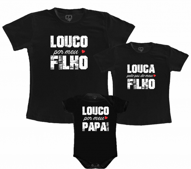 Kit Família Loucos pelo papai