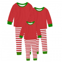Kit Família Pijama Inverno De Listras  Para Comemorar O Natal 