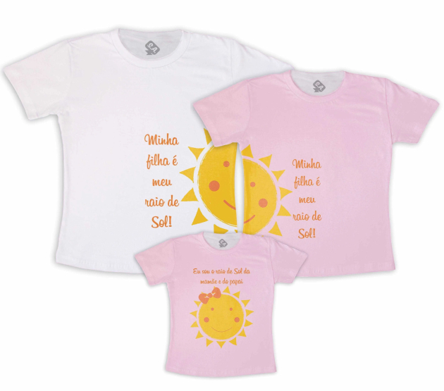 Kit Família Raio de Sol - Menina 