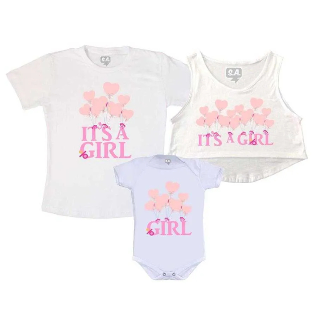 Kit Família Gestante Its a Girl