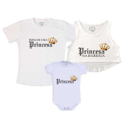 Kit Família Gestante Papai e Mamãe da Princesa