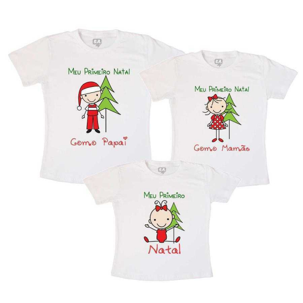 Kit Família Natal é Família na Camiseteria S.A.