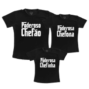 Kit Família Poderoso Chefão-Chefinha - Preto