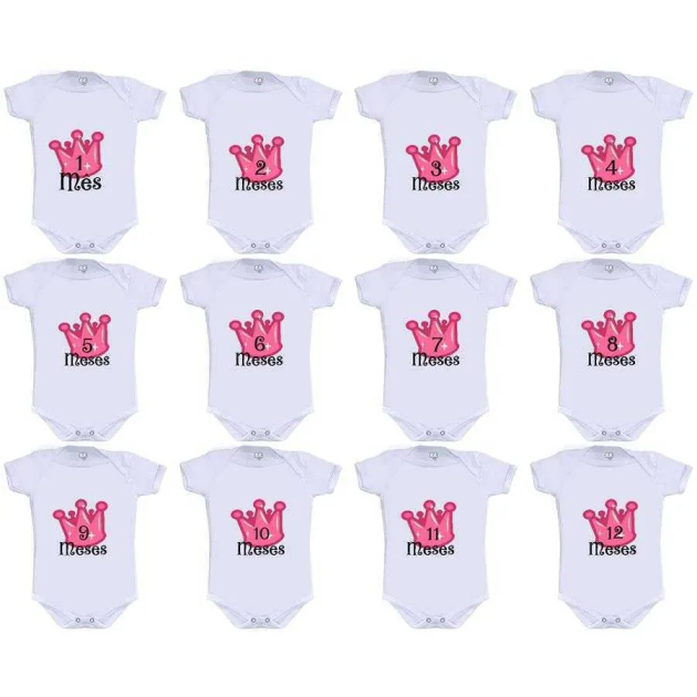 Kit Mesversário Coroa Menina