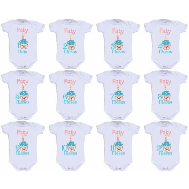 Kit Mesversário Cupcake