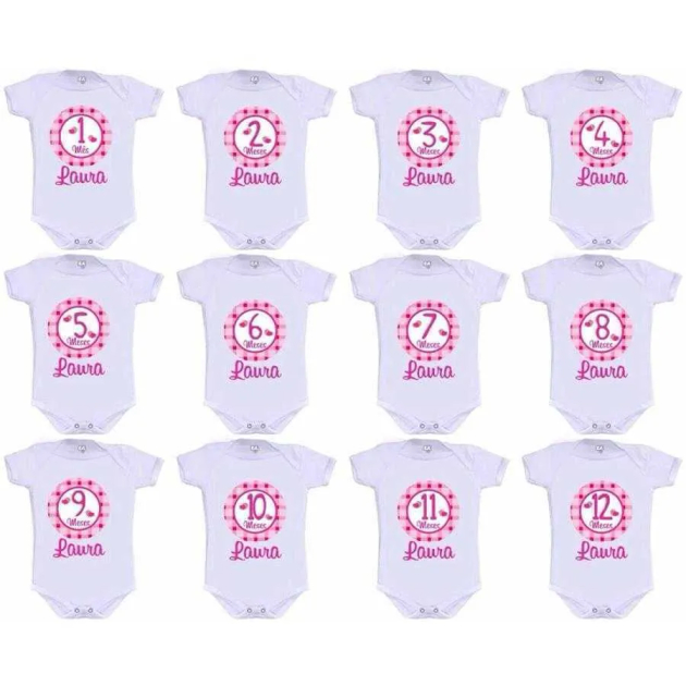 Kit Mesversário Xadrez Rosa
