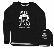 Kit Moletom - Tal Pai tal Filho - Meu Primeiro Dia Dos Pais - Branco E Preto 