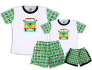 Kit Pijamas Casal  De Verão - Kombi 