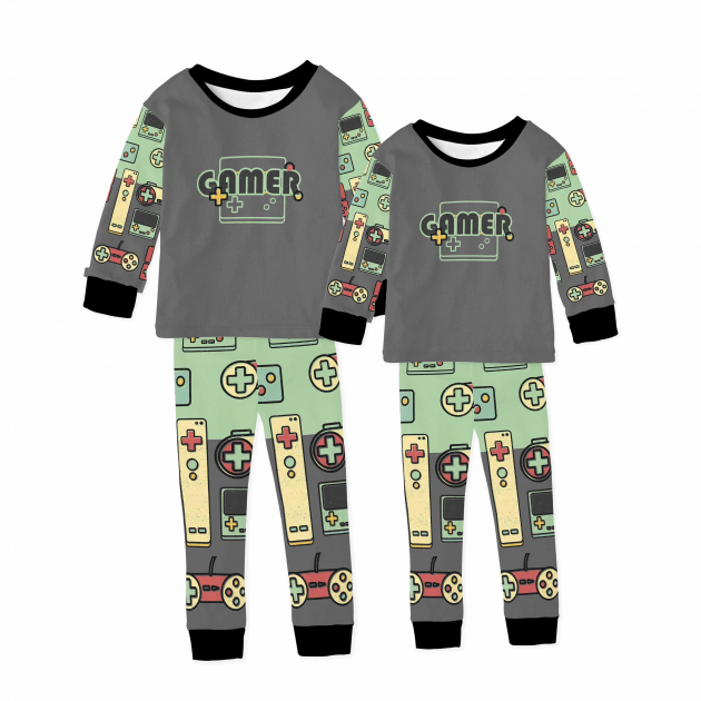 Kit Pijamas De Inverno Tal Pai Tal Filho Gamer