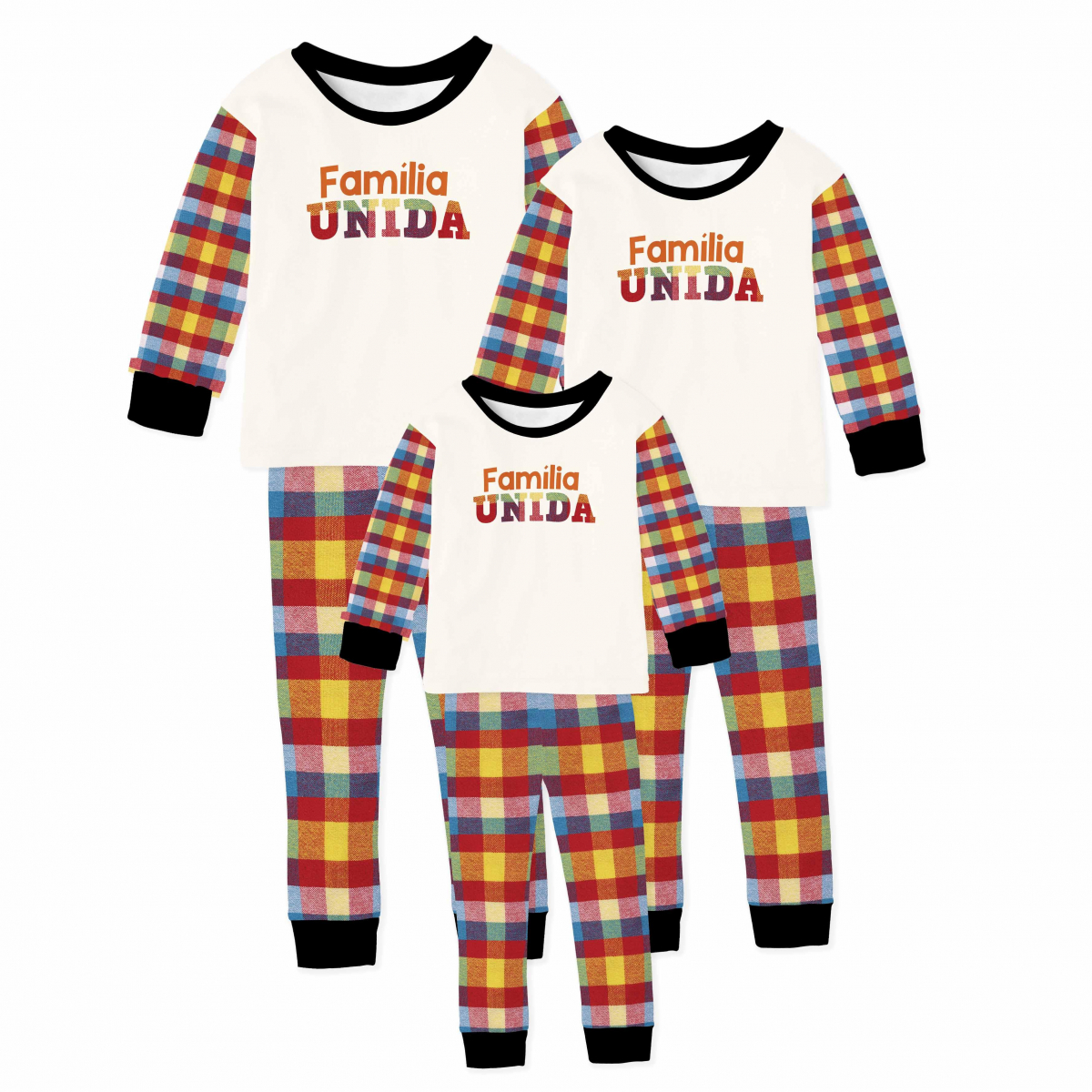 Kit Pijamas Família Festa Junina  Familia Unida 